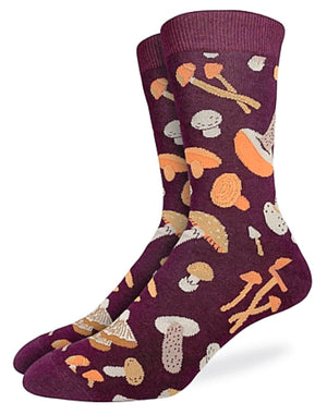 GOOD LUCK SOCK BRAND MEN’S MUSHROOMS SOCKS - Novelty Socks for Less