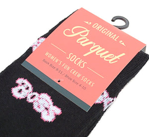 PARQUET BRAND LADIES ‘BOSS’ SOCKS - Novelty Socks for Less