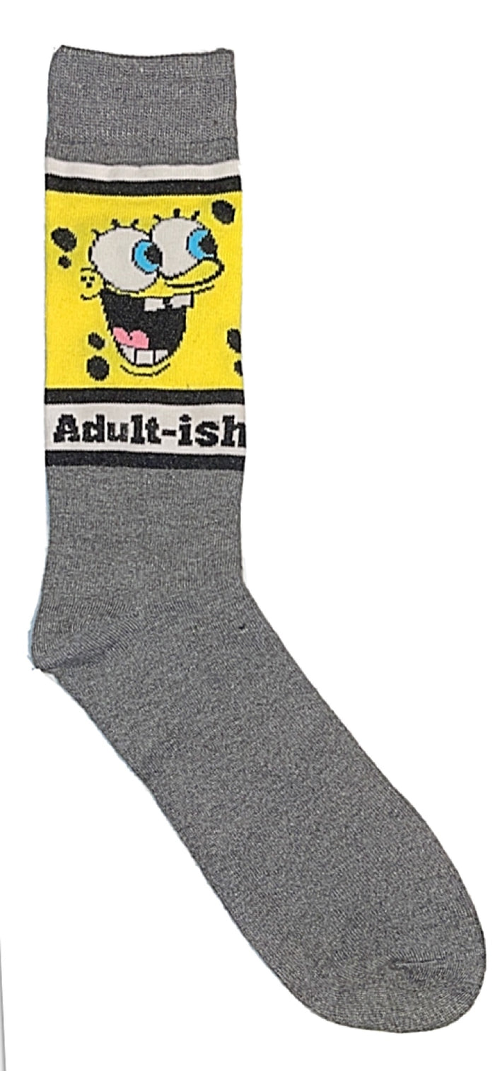 SPONGEBOB SQUAREPANTS Men's Socks ‘ADULT-ISH’