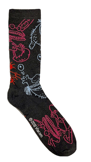 AAAHHH Real Monsters Men’s Socks ICKIS & OBLINA - Novelty Socks for Less