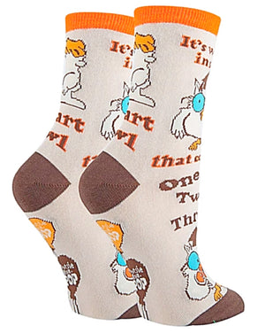 TOOTSIE ROLL POP Ladies Socks ‘IT’S WHAT’S INSIDE THAT COUNTS’ Oooh Yeah Brand - Novelty Socks for Less