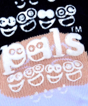 PALS SOCKS Brand Unisex COW & PIG Mismatched Gripper Bottom Socks (CHOOSE SIZE) - Novelty Socks for Less