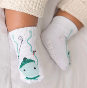 SQUID SOCKS Brand Unisex INFANT/TODDLER 3 Pair Of STAY ON Socks ‘CHAMP COLLECTION’ - Novelty Socks for Less