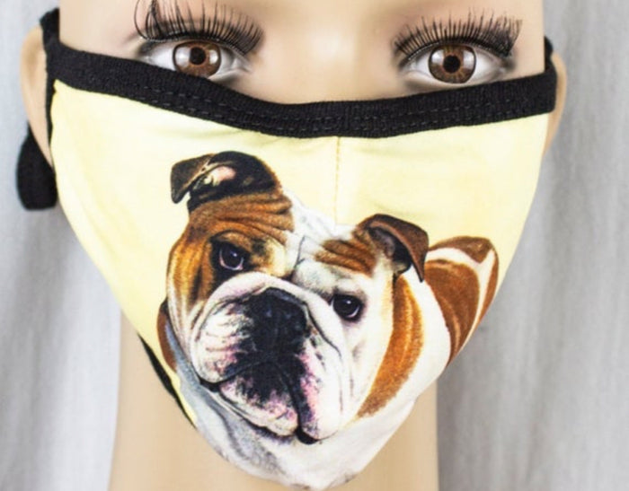 E&S Pets Brand BULLDOG Adult Face Mask Cover
