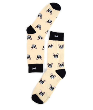 Parquet Brand Men’s FRENCH BULLDOGS Socks - Novelty Socks for Less