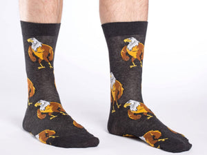 GOOD LUCK SOCK Brand Men’s MIGHTY EAGLE Socks - Novelty Socks for Less