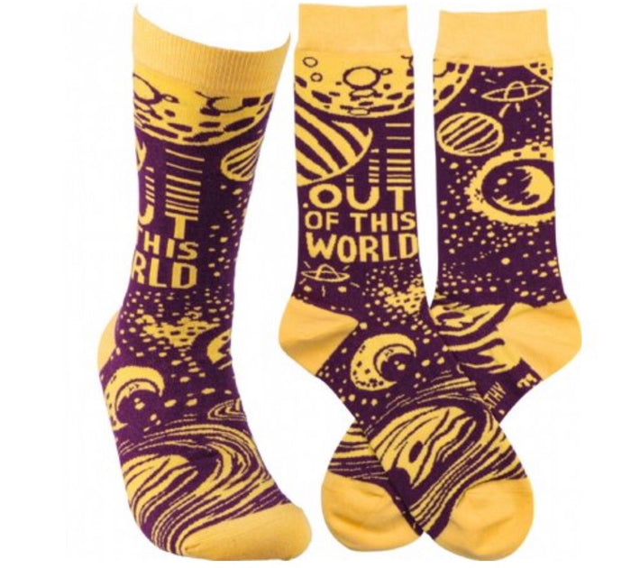 Primitives by Kathy Unisex SOLAR SYSTEM Socks ‘OUT OF THIS WORLD’