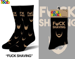 COOL SOCKS Brand Men’s FUCK SHAVING Socks - Novelty Socks for Less