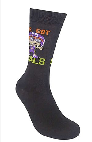 RUGRATS Men’s CHUCKIE Socks ‘I’VE GOT GOALS’ - Novelty Socks for Less