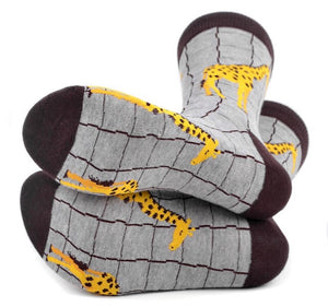 PARQUET BRAND Mens GIRAFFE Socks - Novelty Socks for Less