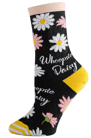 OOOH YEAH Brand Ladies DAISY Socks ‘WHOOPSIE DAISY’ - Novelty Socks for Less