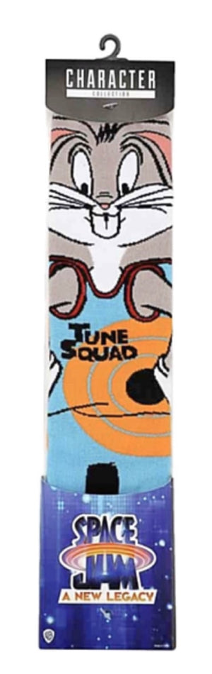 LOONEY TUNES SPACE JAM Men’s BUGS BUNNY 360 Crew Socks BIOWORLD Brand - Novelty Socks for Less