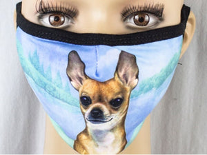E&S Pets Brand CHIHUAHUA Dog Adult Face Mask Cover - Novelty Socks for Less