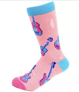 PARQUET BRAND Ladies GUITAR Socks - Novelty Socks for Less