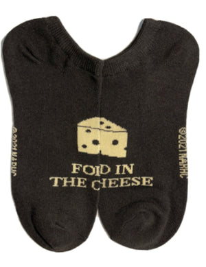 SCHITT’S CREEK TV SHOW Ladies 5 Pair Of No Show Socks ‘FOLD IN THE CHEESE’ - Novelty Socks for Less