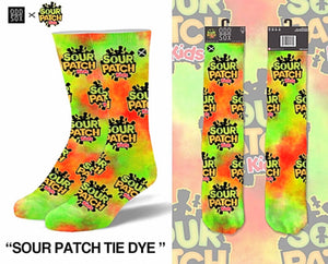 SOUR PATCH KIDS Candy Men’s TIE DYE Socks ODD SOX Brand - Novelty Socks for Less