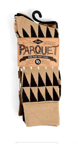PARQUET Brand Men’s 3 Pair Socks Camo & Geometric Pattern - Novelty Socks for Less