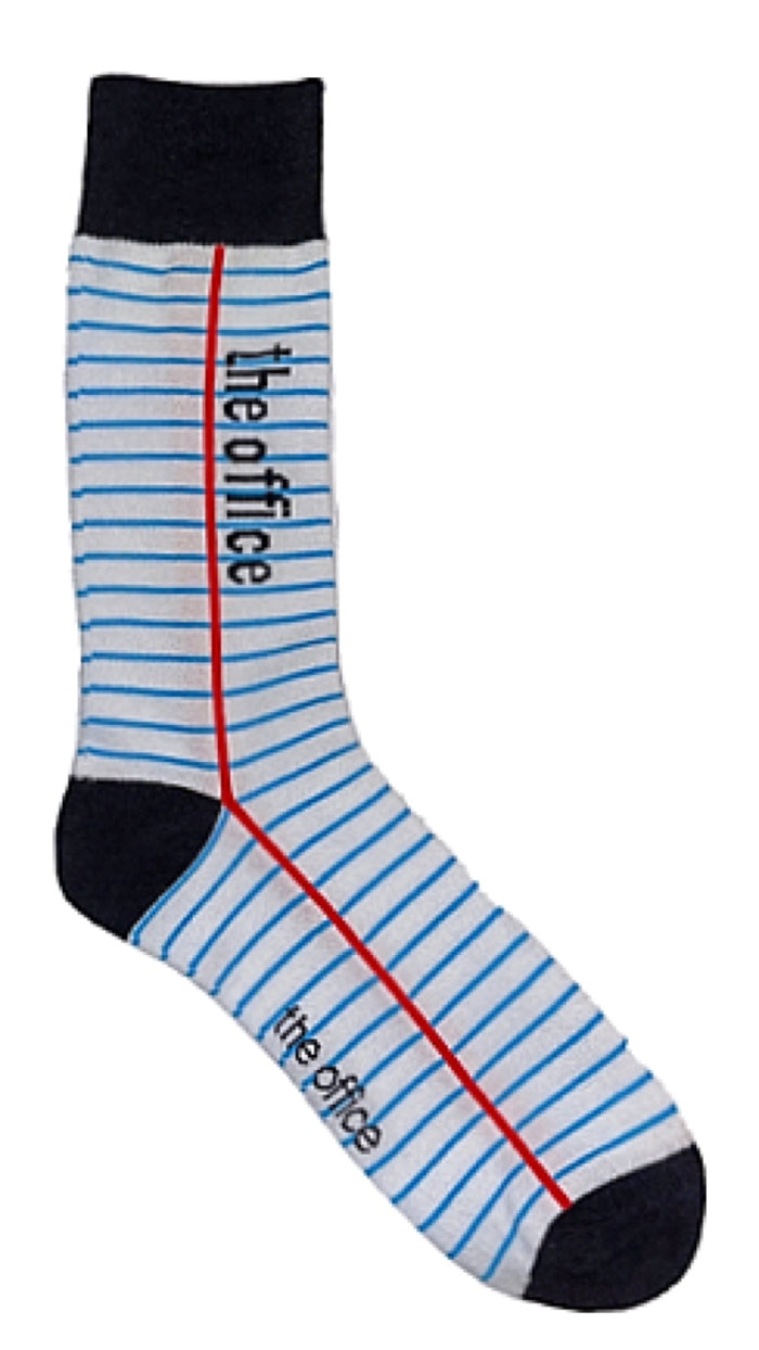 THE OFFICE TV SHOW Men’s SHEET OF PAPER Socks