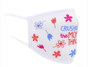 FUNATIC BRAND Adult Face Mask Cover ‘CRUSHING THIS MOM THING’ - Novelty Socks for Less
