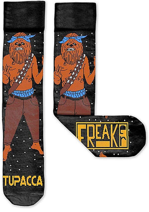 FREAKER FEET Brand Unisex ‘TUPACCA’ Socks MADE IN USA With CHEWBACCA - Novelty Socks for Less