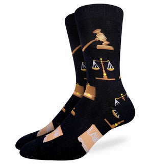 GOOD LUCK SOCK Brand Men’s LAWYER SOCKS - Novelty Socks for Less