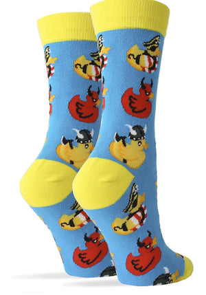 OOOH YEAH Brand Ladies DUCKS ‘RUB A DUB Socks - Novelty Socks for Less