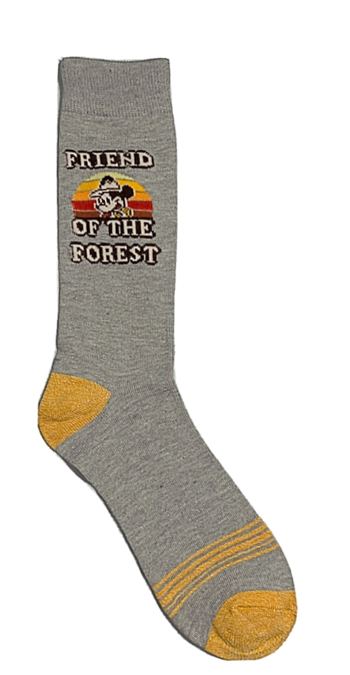 DISNEY Men’s MICKEY MOUSE Socks ‘FRIEND OF THE FOREST’