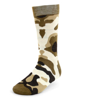 PARQUET Brand Men’s 3 Pair Socks Camo & Geometric Pattern - Novelty Socks for Less