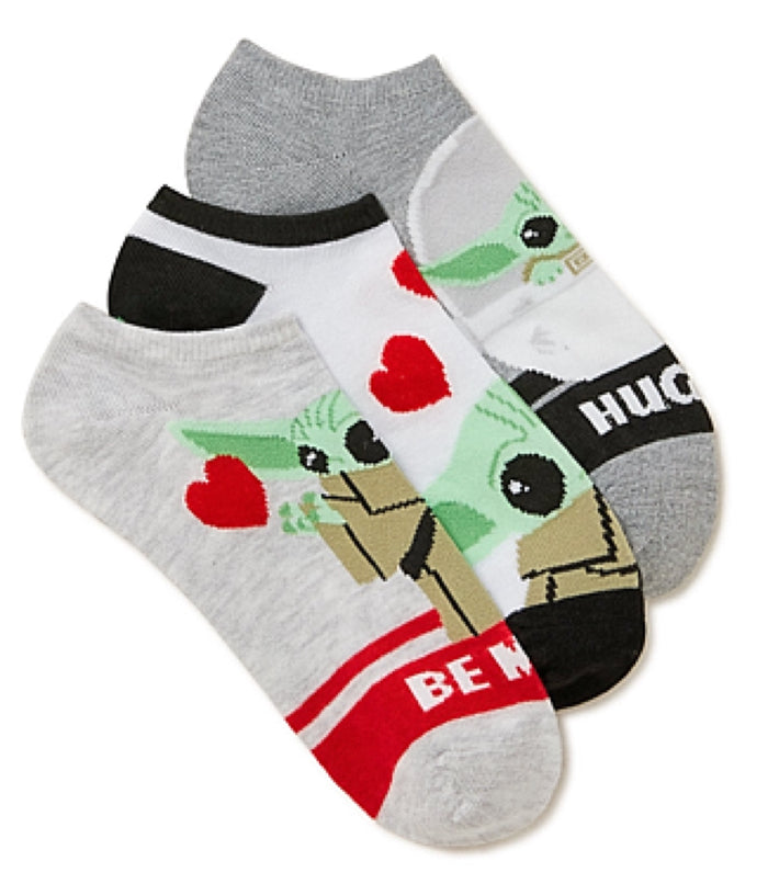 STAR WARS LADIES VALENTINES DAY 3 Pair Of VALENTINES DAY Socks ‘BE MINE’