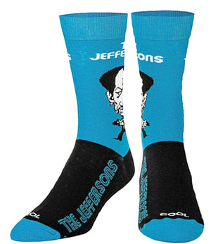 THE JEFFERSONS TV SHOW MEN’S SOCKS COOL SOCKS BRAND GEORGE JEFFERSON - Novelty Socks for Less