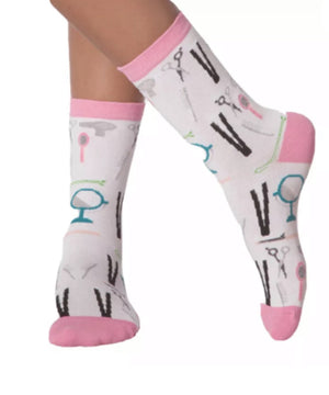 K. BELL Ladies HAIR SYLIST/SALON Socks - Novelty Socks for Less