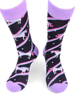 PARQUET BRAND Mens UNICORN Socks - Novelty Socks for Less