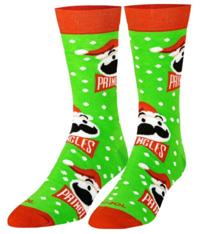 PRINGLES CHIPS MEN’S CHRISTMAS SOCKS COOL SOCKS BRAND