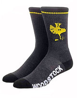 PEANUTS Men’s 2 Pair Socks SNOOPY & WOODSTOCK BIOWORLD Brand - Novelty Socks for Less