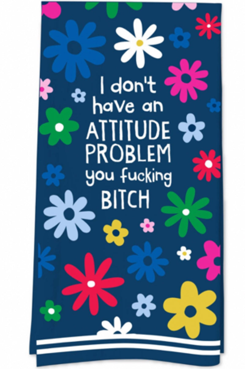 I Just Want to Be a Nice Person/funny Tea Towel/snarky/kitchen