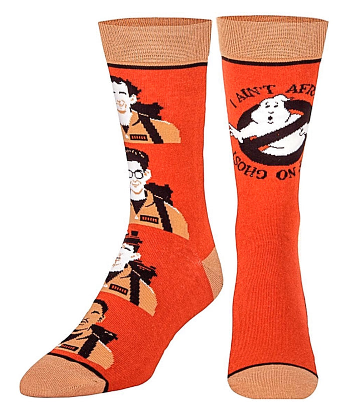 GHOSTBUSTERS MEN’S SOCKS ‘I AIN’T AFRAID OF NO GHOST’ ODD SOX BRAND