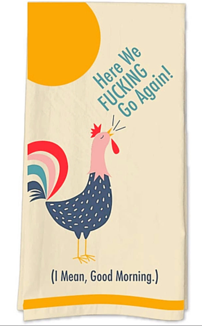 Fueled by Coffee Country Music Fun Cute Kitchen Towel