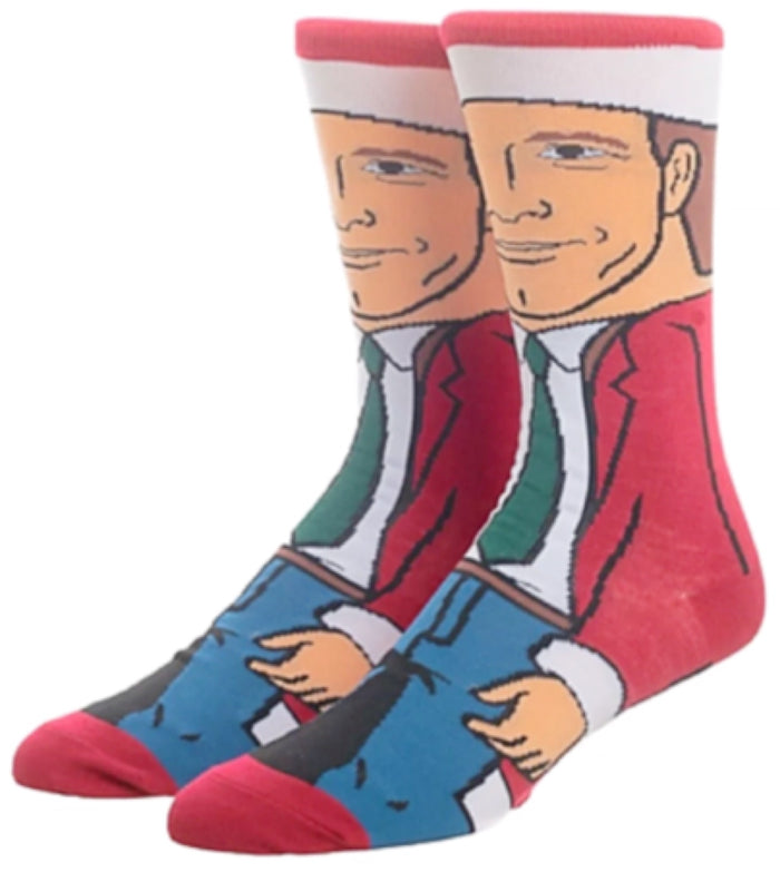 NATIONAL LAMPOON'S CHRISTMAS VACATION MEN’S CLARK GRISWOLD 360 SOCKS BIOWORLD BRAND
