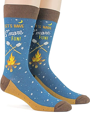 FOOT TRAFFIC Brand Men's SMORES Socks - Novelty Socks for Less