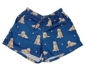 COMFIES LOUNGE PJ SHORTS Ladies GOLDENDOODLE Dog By E&S PETS - Novelty Socks for Less