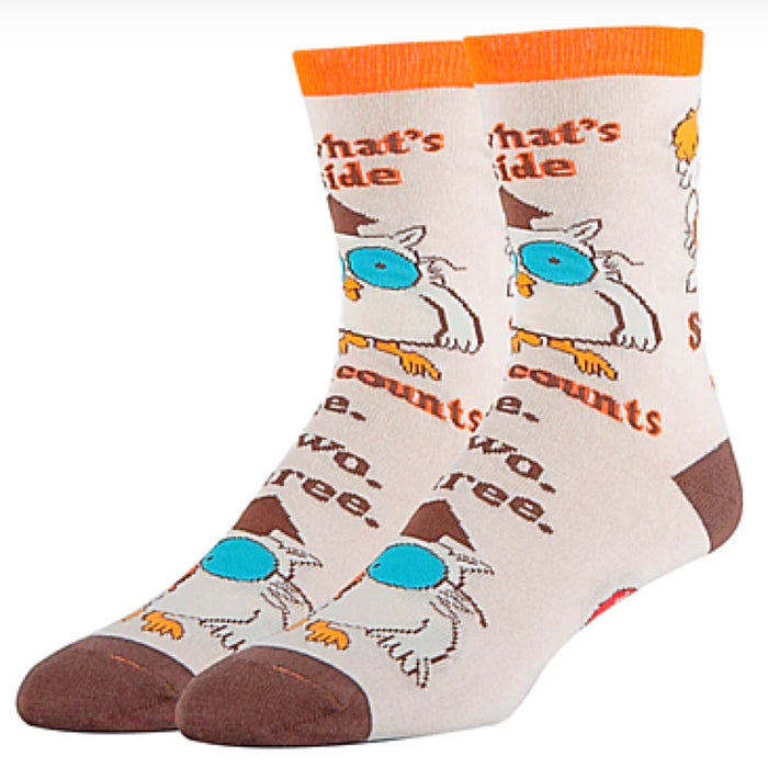 TOOTSIE ROLL POP Men’s Socks ‘IT’S WHAT’S INSIDE THAT COUNTS’ Oooh Yeah Brand