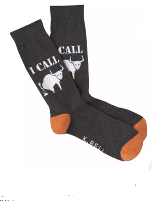 K. Bell Men’s ‘I CALL BULLSH*T' Socks - Novelty Socks for Less