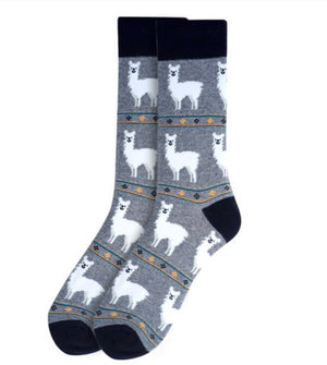 Parquet Brand Men’s Socks LLAMAS - Novelty Socks for Less