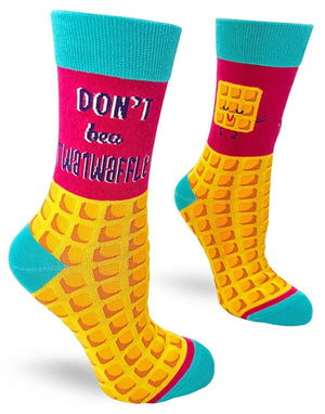 FABDAZ Brand Ladies ‘DON’T BE A TWATWAFFLE’ Socks - Novelty Socks for Less