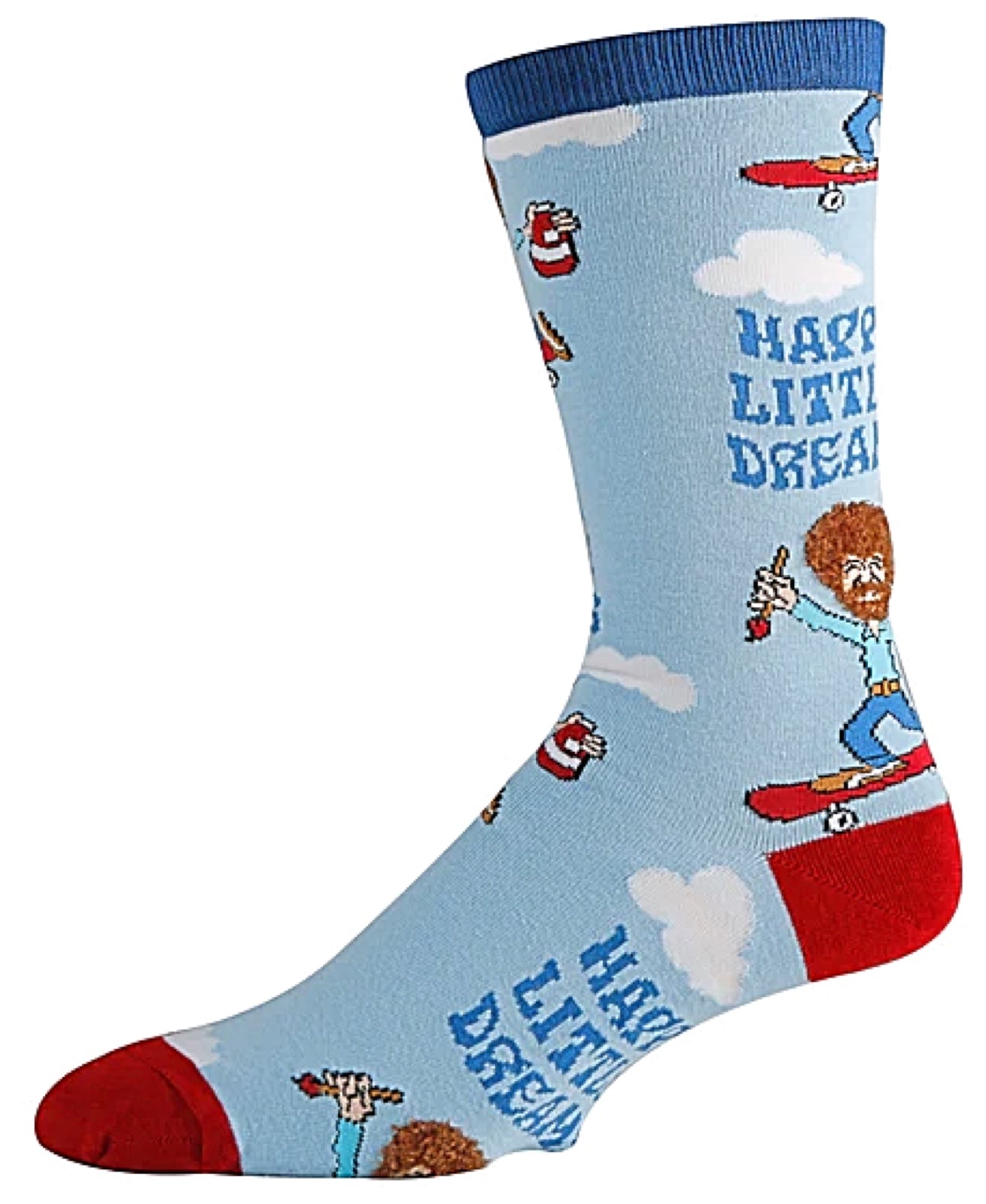 Oooh Yeah Funny Socks Bob Ross Happy Little Trees Crew Style Gifts for  Artists