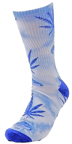 PARQUET Brand Men’s TIE DYE MARIJUANA POT Socks - Novelty Socks for Less