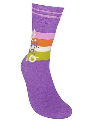 FUNATIC Brand Unisex ‘LET THAT SHIT GO’ Socks - Novelty Socks for Less