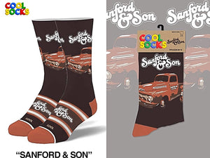 SANFORD & SON TV SHOW MEN’S SOCKS COOL SOCKS BRAND - Novelty Socks for Less