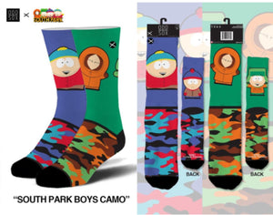 SOUTH PARK Men’s Socks ‘SOUTH PARK BOYS CAMO’ ODDSOX Brand - Novelty Socks for Less