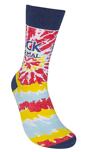 FUNATIC Brand Unisex Socks FUCK NORMAL - Novelty Socks for Less